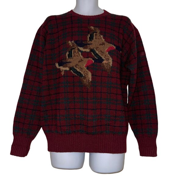 Ralph Lauren Other - Rare Vintage Ralph Lauren Mallard Duck Sweater Mens L Wool Plaid Christmas